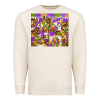 Sandshell Mardi Gras with king cake tumbler Premium Sweatshirt - HowdyJamesFarm