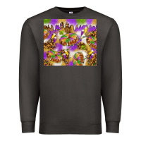 Smoke Mardi Gras with king cake tumbler Premium Sweatshirt - HowdyJamesFarm