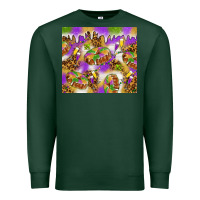 Sports Green Mardi Gras with king cake tumbler Premium Sweatshirt - HowdyJamesFarm