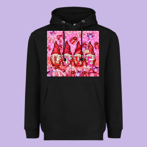 Love Gnomies With Gift Boxes Tumbler Heavyweight Hoodie Designed By Howdyjamesfarm