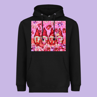Love Gnomies With Gift Boxes Tumbler Heavyweight Hoodie Designed By Howdyjamesfarm