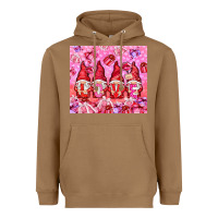 Toasted Coconut Love gnomies with gift boxes tumbler Heavyweight Hoodie - HowdyJamesFarm