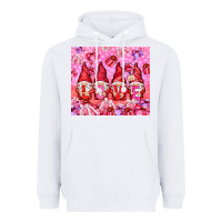 White Love gnomies with gift boxes tumbler Heavyweight Hoodie - HowdyJamesFarm
