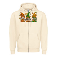 Sandshell Fall Gnomes Zipper Hoodie - texasbilliewilder