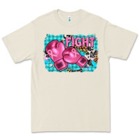 Bone fight with boxing gloves and cancer ribbon Premium Tee - AdoDesignShop