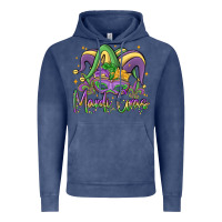 Vintage Denim mardi gras Vintage Hoodie - MaliasSmallBusiness