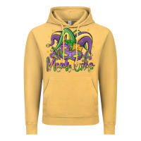 Vintage Mustard mardi gras Vintage Hoodie - MaliasSmallBusiness