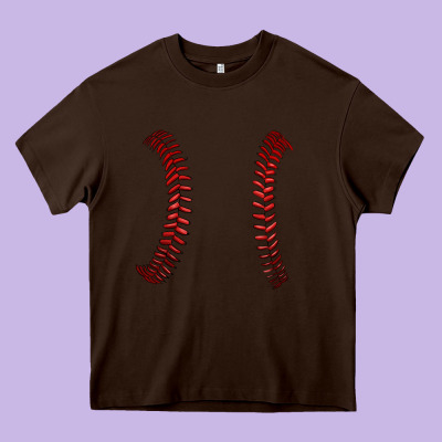 Ball Stitch Heavy Core Tee Designed By Adodesignshop