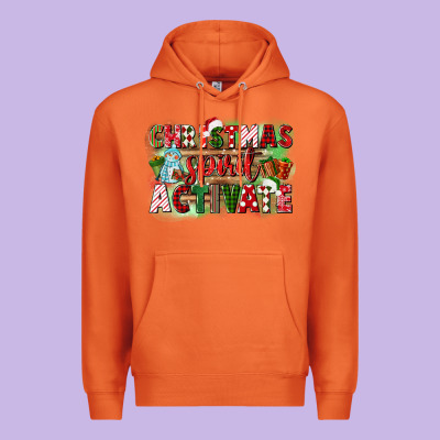 Christmas Spirit Activate Premium Hoodie Designed By Cowgirlartshop