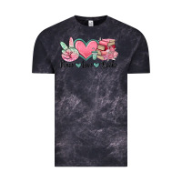 Cloud Black peace love books Vintage Tee - MaliasSmallBusiness