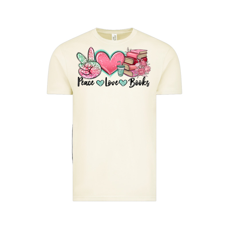 Peace Love Books Vintage Tee by MaliasSmallBusiness | Teevron