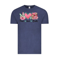Vintage Denim peace love books Vintage Tee - MaliasSmallBusiness