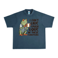 Midnight Navy i cant live laugh love in these conditions Urban Heavy Tee - MaliasSmallBusiness