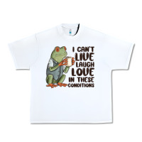 White i cant live laugh love in these conditions Urban Heavy Tee - MaliasSmallBusiness