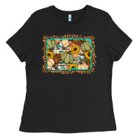 Black Fall pumpkin Ladies Tee - Artiststas