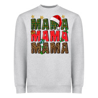 Heather Grey Christmas Mama Heavyweight Sweatshirt - BundleAndBundleShop