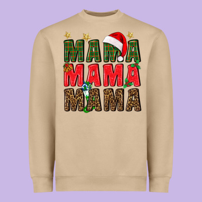 Christmas Mama Heavyweight Sweatshirt Designed By Bundleandbundleshop