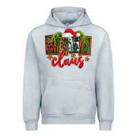 Heather Grey Christmas mama Claus Urban Hoodie - FaDigitalArtStudio
