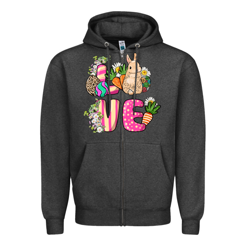 Love Easter Zipper Hoodie by NancyCooperArtShop | Teevron