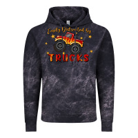 Cloud Black easily distracted by trucks Vintage Hoodie - MaliasSmallBusiness