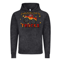 Vintage Black easily distracted by trucks Vintage Hoodie - MaliasSmallBusiness