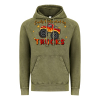 Vintage Olive easily distracted by trucks Vintage Hoodie - MaliasSmallBusiness