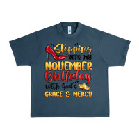 Midnight Navy stepping into my november birthday Urban Heavy Tee - MaliasSmallBusiness