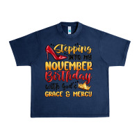 Navy stepping into my november birthday Urban Heavy Tee - MaliasSmallBusiness