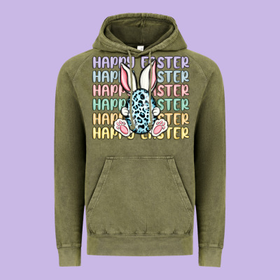 Happy Easter Vintage Hoodie Designed By Maliassmallbusiness