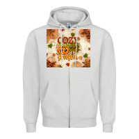 Dove Grey Fall Cozy Season Zipper Hoodie - texasbilliewilder