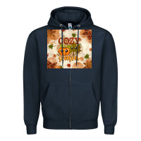 Navy Fall Cozy Season Zipper Hoodie - texasbilliewilder