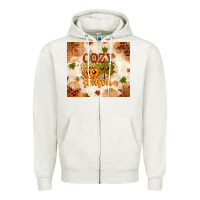 Oatmeal Heather Fall Cozy Season Zipper Hoodie - texasbilliewilder