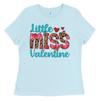 Baby Blue little miss valentine Ladies Tee - JahusDesignShop