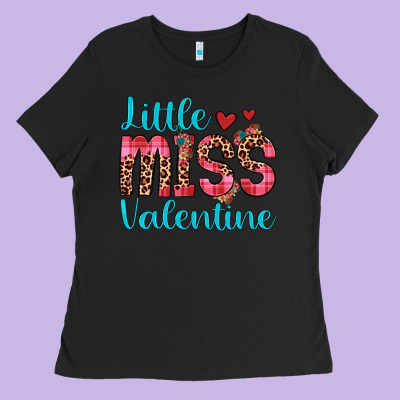 Little Miss Valentine Ladies Tee Designed By Jahusdesignshop