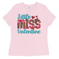 Bubblegum Pink little miss valentine Ladies Tee - JahusDesignShop
