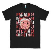 Black merry christmas smiling face Classic Tee - MaliasSmallBusiness