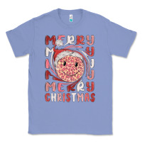 Colony Blue merry christmas smiling face Classic Tee - MaliasSmallBusiness