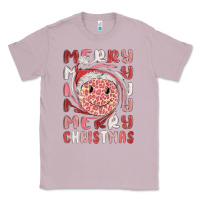 Lilac merry christmas smiling face Classic Tee - MaliasSmallBusiness