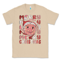 Mushroom merry christmas smiling face Classic Tee - MaliasSmallBusiness