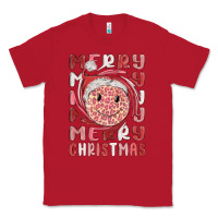 Red merry christmas smiling face Classic Tee - MaliasSmallBusiness