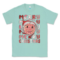 Seafoam merry christmas smiling face Classic Tee - MaliasSmallBusiness
