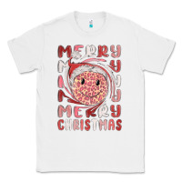 White merry christmas smiling face Classic Tee - MaliasSmallBusiness