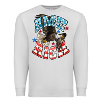 Dove Grey American Eagle Premium Sweatshirt - HowdyJamesFarm