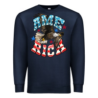 Navy American Eagle Premium Sweatshirt - HowdyJamesFarm