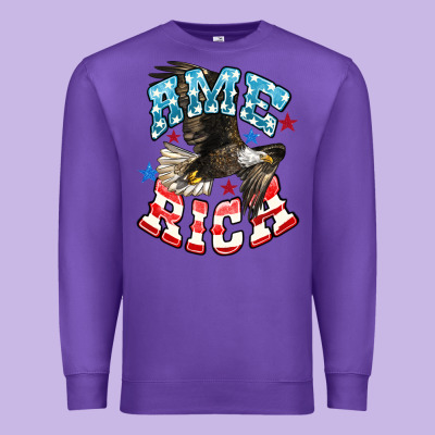 American Eagle Premium Sweatshirt Designed By Howdyjamesfarm