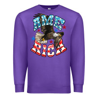 Purple American Eagle Premium Sweatshirt - HowdyJamesFarm
