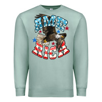 Seafoam American Eagle Premium Sweatshirt - HowdyJamesFarm