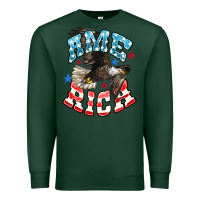 Sports Green American Eagle Premium Sweatshirt - HowdyJamesFarm