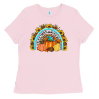 Bubblegum Pink Fall rainbow Ladies Tee - Artiststas