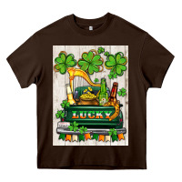 Chocolate Brown lucky truck Heavy Core Tee - AdoDesignShop